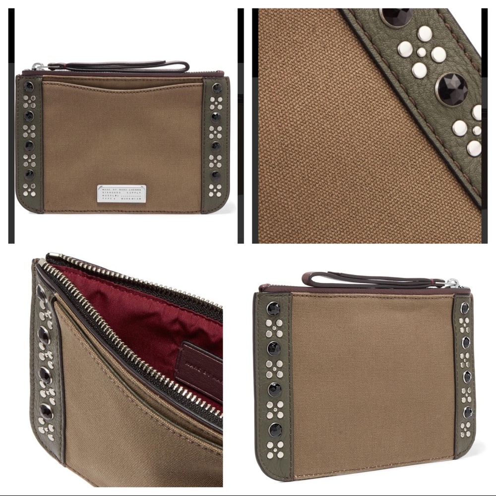 Marc by Marc Jacobs Embellished Canvas Pouch